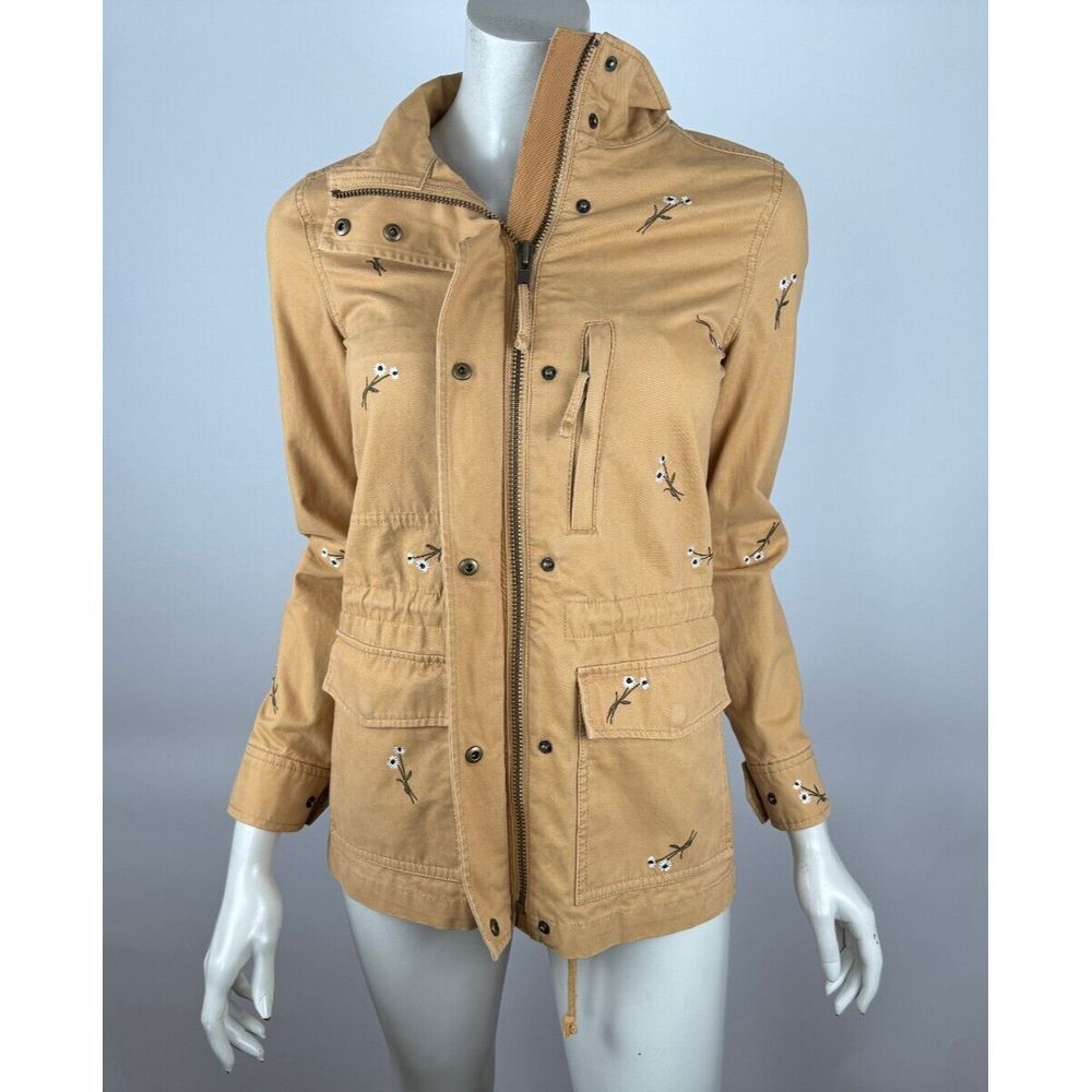 Madewell Embroidered Passage Jacket Women XS EUC $168 Pockets Cotton Full Zip - Picture 9 of 16